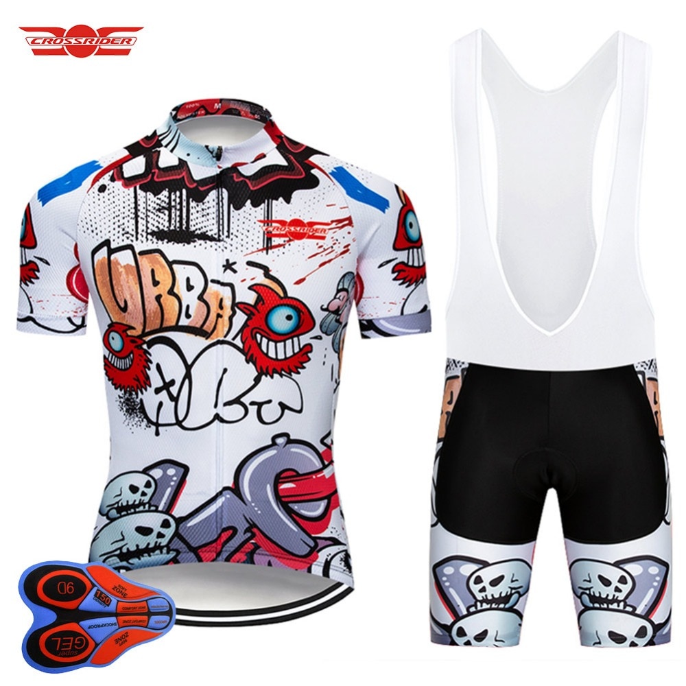 Crossrider Funny Cycling Ƿ Ʈ MTB Bike Wear  Ƿ Quick-Dry Cycling Jersey Short Maillot Culotte